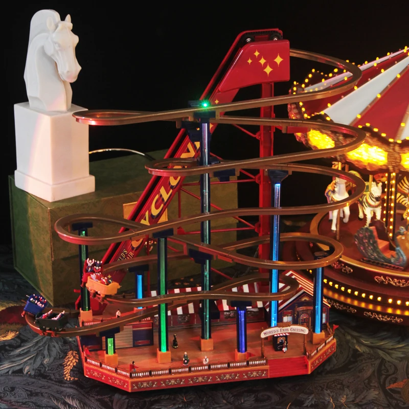 Roller Coaster Amusement Park Music Box Music Box Children Boys and Girls Birthday Gifts
