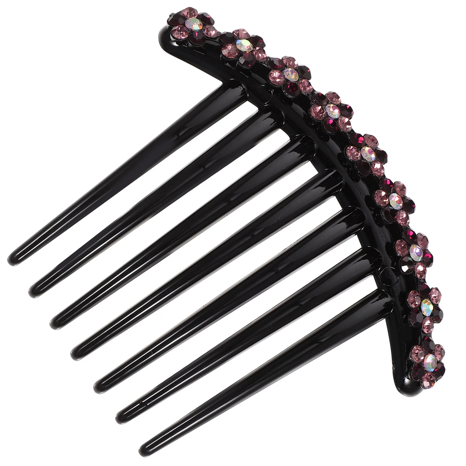 1 قطعة مشط المرأة زهرة أنيقة كريستال إدراج غطاء الرأس لحفل الزفاف كريستال مشط الشعر ملابس يومية إكسسوارات الشعر