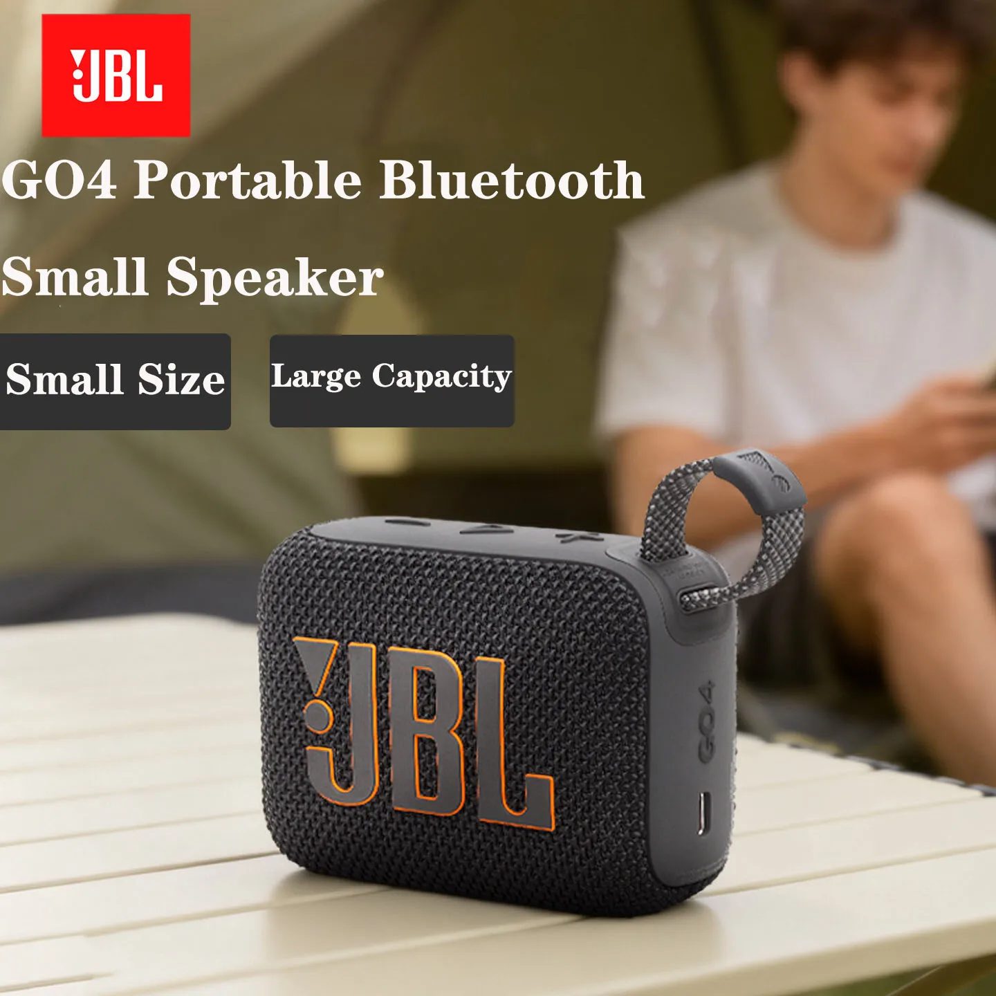 

JBL GO 4 Outdoor Wireless Bluetooth Mini Speaker Music Brick 4th Generation IP67 Waterproof Dustproof for Outdoor Picnic Paty