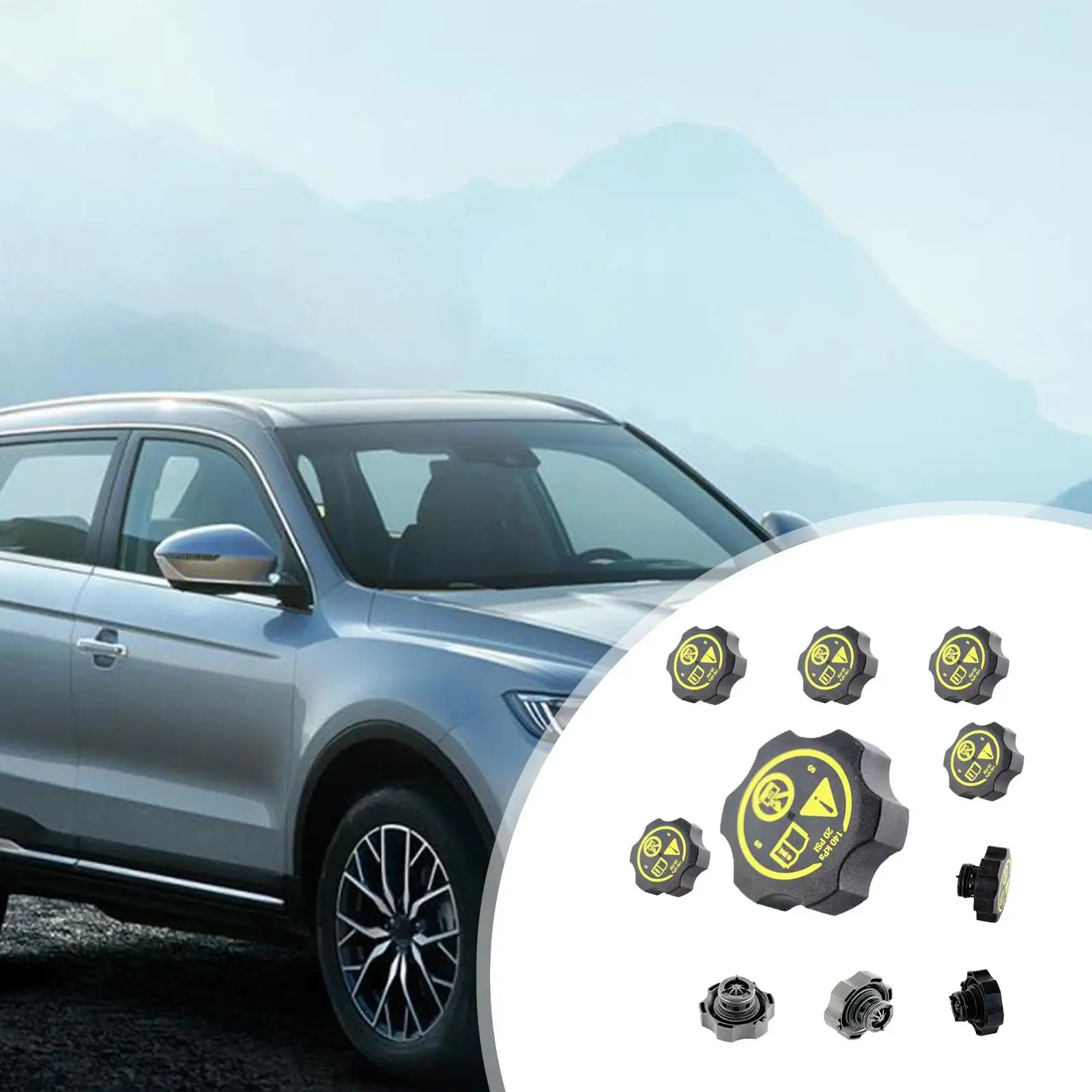 10 قطع 13502353 13598760   غطاء خزان تبريد رادياتير المحرك لـ Buick Excelle 2010-2014 سهل التركيب، قوي احترافي