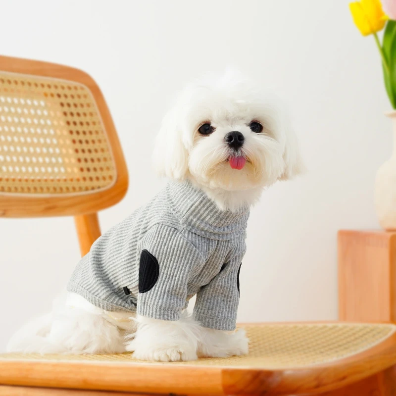 Cotton Pet Bottoming Shirt Turtleneck Tight Shirt Warm Cozy Windproof Shirt Pet Winter Fall Warm Cloth