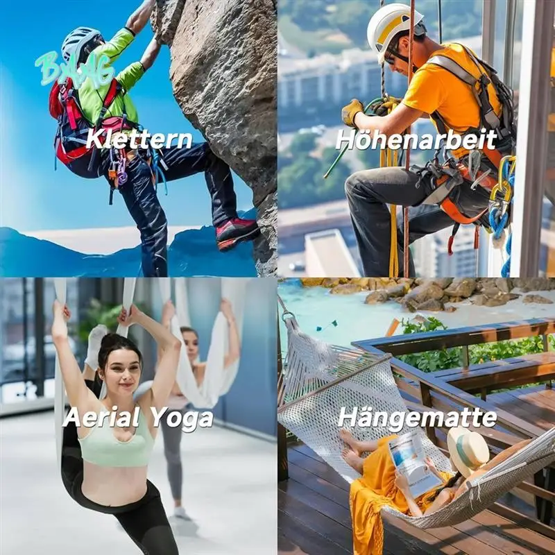 

BAAG-2 шт. крючки-карабины 25 KN, О-образные крючки-карабины, сверхмощный безопасный карабин, карабин для йоги, гамака, кемпинга