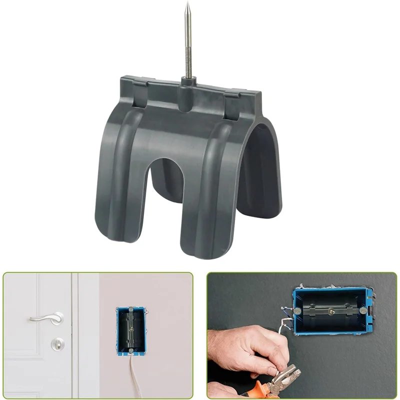 Indicatore per scatola di presa per cartongesso da 10 pezzi, indicatore di presa elettrica per protezione dei cavi per cartongesso Localizzatore di scatole elettriche Nero Facile da usare