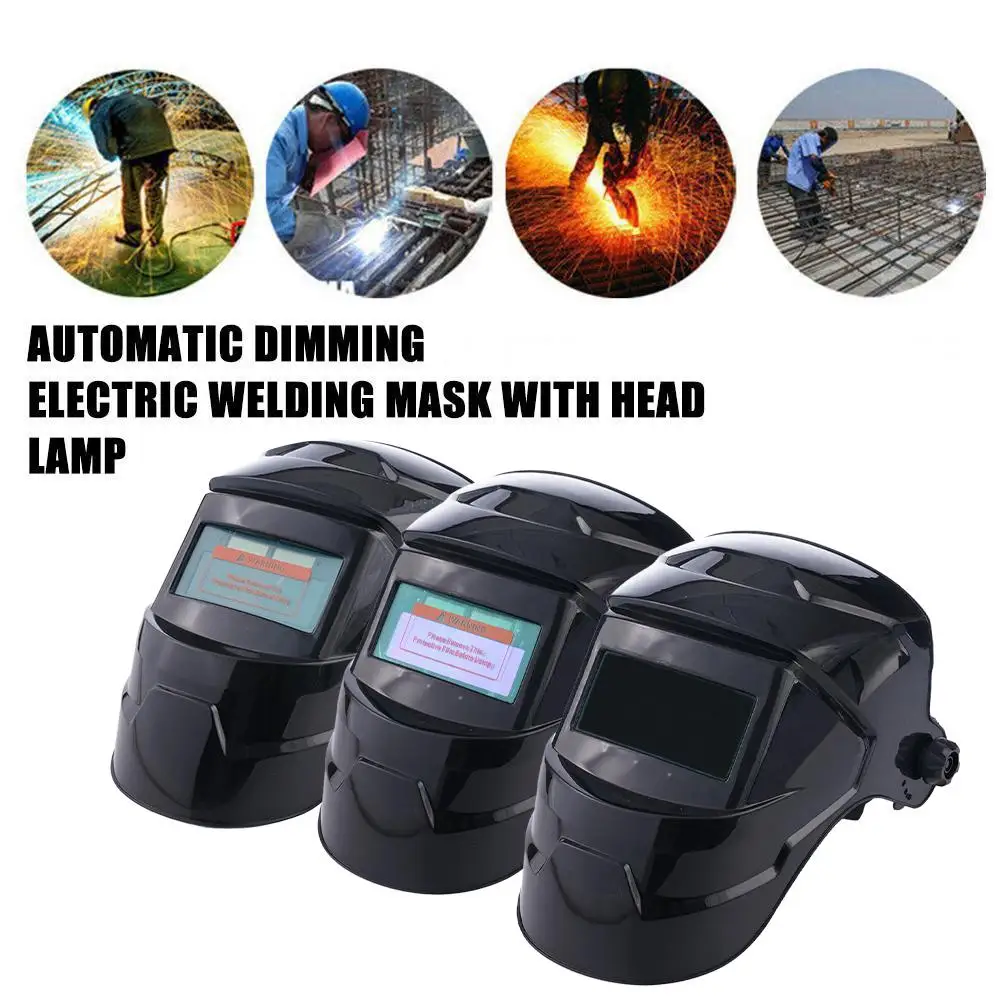 Automatic Darkening Solar Welding Helmet for MIG MMA TIG Welding Mask/Cap Goggles Light Filter Welders for Soldering Work F5H6