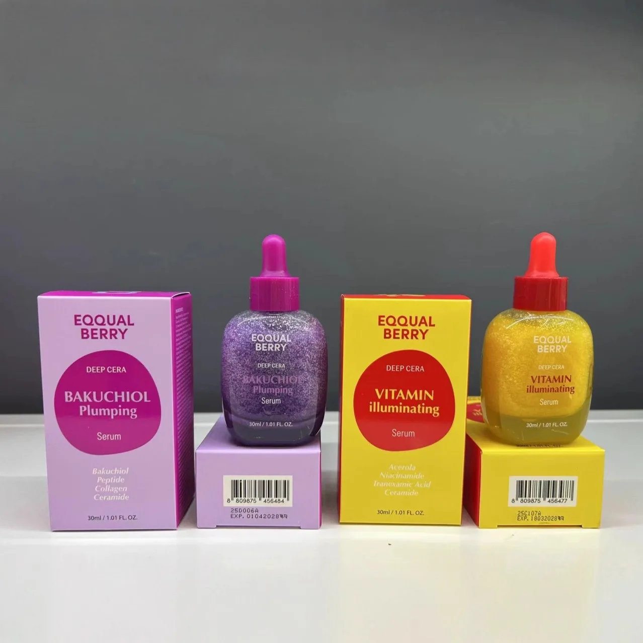 مصل Bakuchiol الكوري EQQUALBERRY يعزز المرونة ويشد المسام ويغذي البشرة بعمقًا والعناية ببشرة الوجه