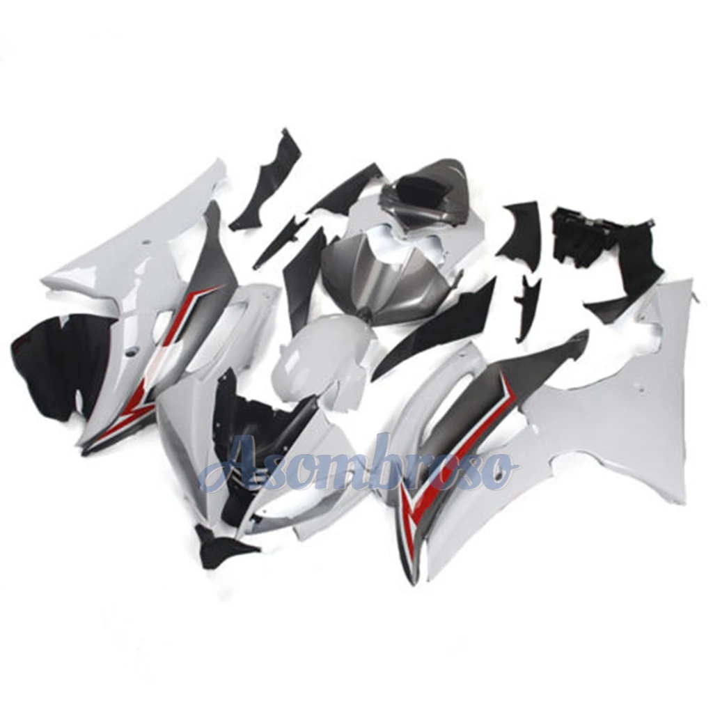 Road Race Refitting Fairing kit fit for Yamaha yzfr6 2008-2016 yzf-r6 09 10 11 12 13 14 15 Abs fairings white silvery