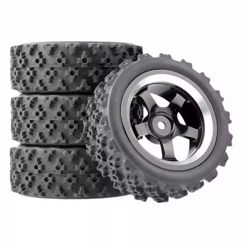 

1/10 RC Racing Car Wheels Rally Tyre & On Road Tires 12mm Hex for Tamiya XV01 XV02 TA06 TT01 TT02 PTG2 144001 A959 HPI