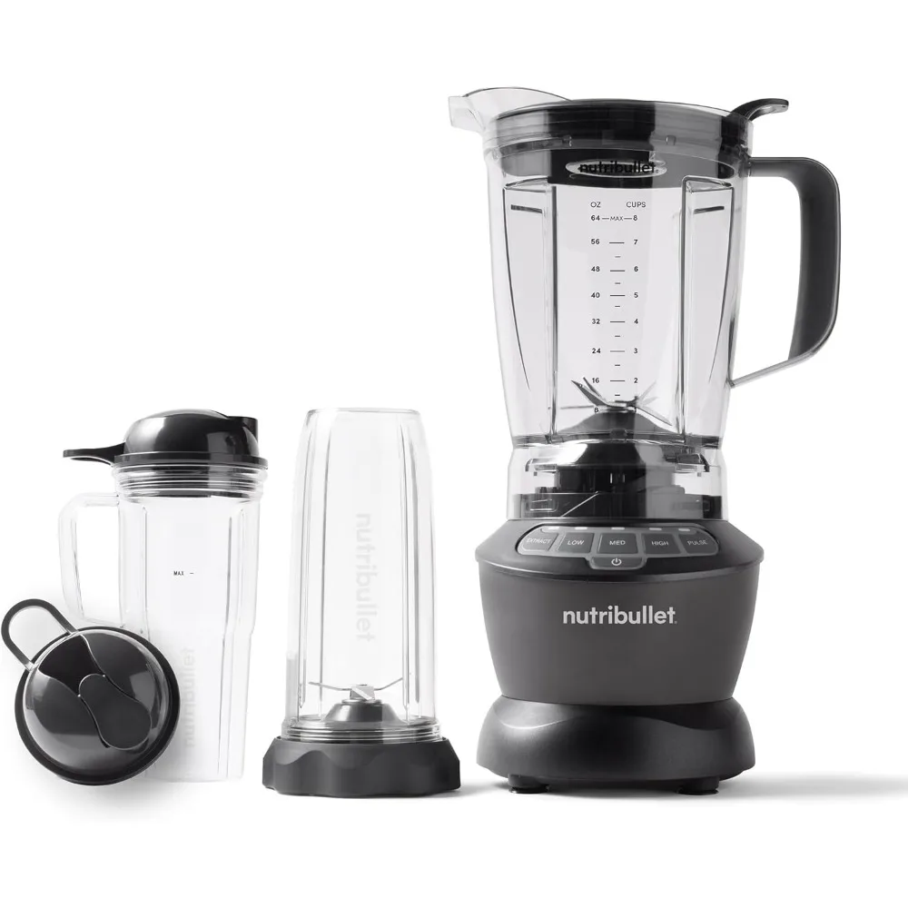 Combinação de liquidificador de alta potência de 1200 W com jarro e copos para smoothies, sopas, molhos