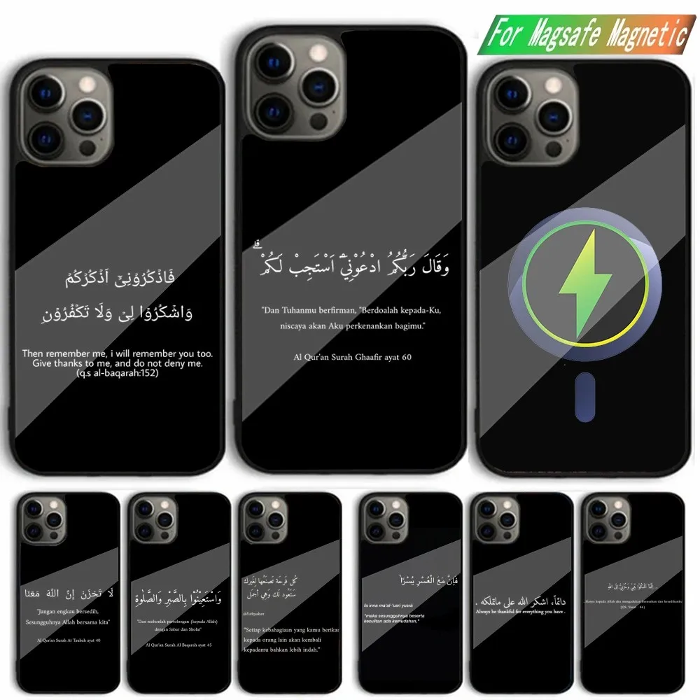 

Arabic Quran Islamic Muslim Quot Phone Case For iPhone 15,14,13,12,11,Plus,Pro,Max Mini Magsafe Magnetic Wireless Charging