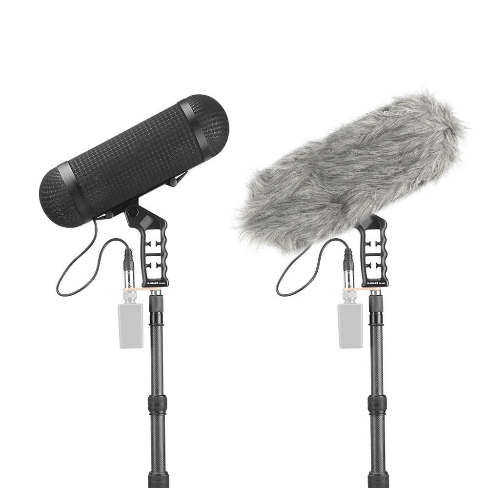 

E-IMAGE BPMK1 Professional Small-Size Microphone Boompole Mount & Windshield System With Safety Case