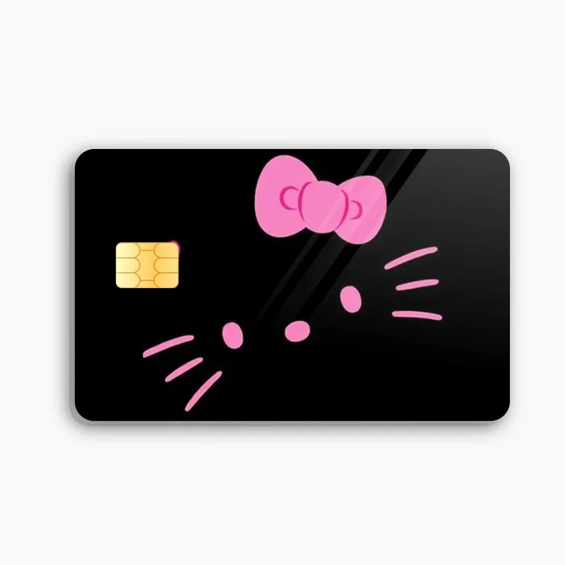 Hello Kittys Credit Debit Card Sticker Diy Sanrios Anime Melody Waterproof Poker Sticker Film Tape Skin for Small Chip