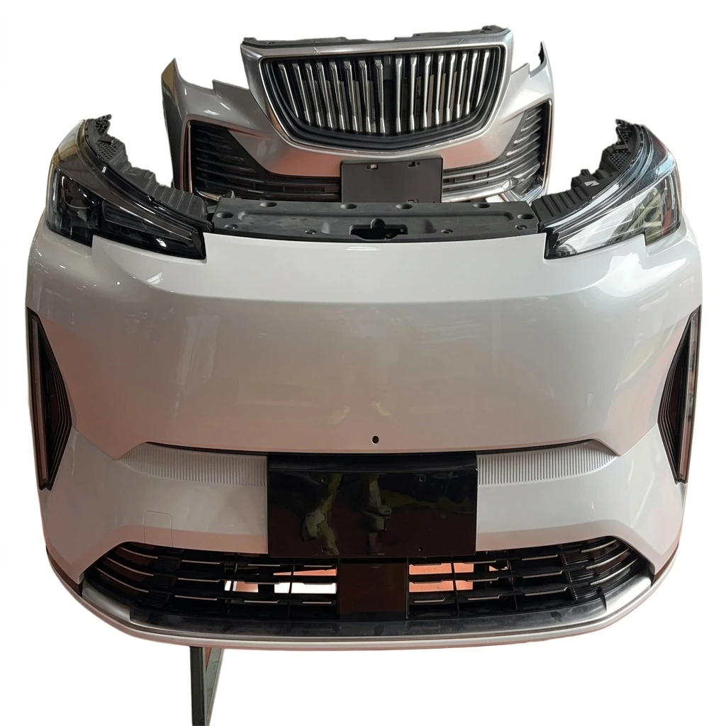 Front Face Front Bumper Assembly Set with Left and Right Headlights for Changan Qiyuan Q05