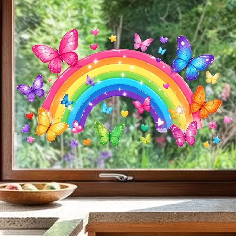 【BA】Fresh Floral Pattern Sink Area Background Wall Sticker Bathroom Wall Decoration Self-Adhesive Removable Waterproof Sticker