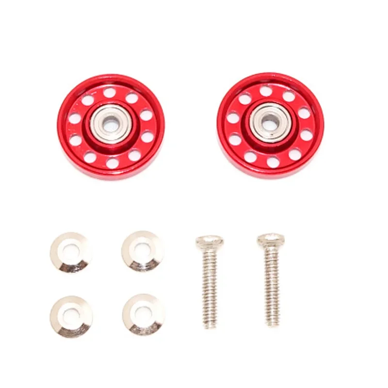 1 set of aluminium alloy 10 holes 13mm rollers for tamiya mini 4wd racing car 1/32 scale 324 store