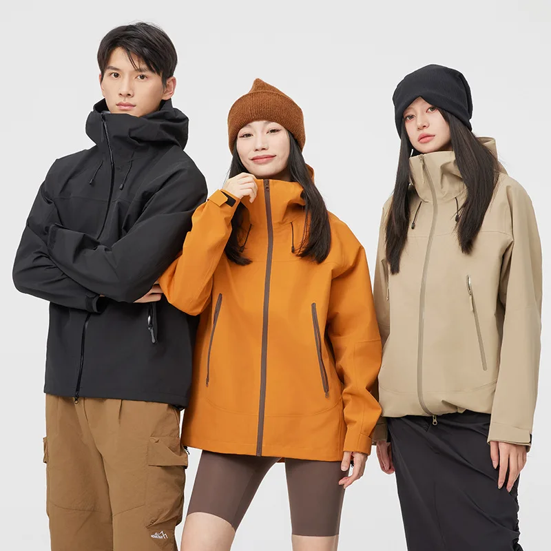 

Unisex Hooded Winter Outdoor Jacket: White Duck Down Windproof 3-in-1 Down Coat for Men & Women