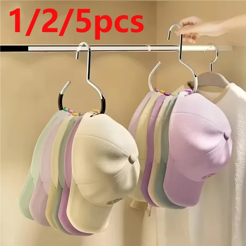 

2/5pcsVersatile Manganese Steel Round Hook - Perfect for Hats, Ties, Scarves & Bags, Strong Load-Bearing, Non-Deformable