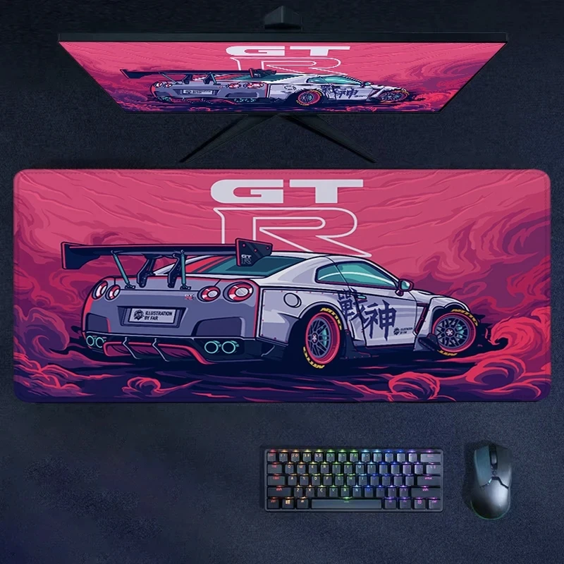 Mouse Pad Coupe Pattern Non-slip Keyboard Mat Sports Car Collection Computer Deskmats Gamer Cabinet Carpet Mousepad Decorate