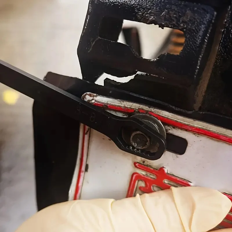 1 قطعة مفتاح ربط عالمي مزدوج الأطراف أسود 150 مم، مفتاح ربط قابل للتعديل ذاتي الشد، أدوات يدوية #6