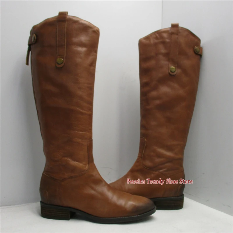 British Style Men's Genuine Leather Knight Boots Versatile Cowhide Zipper Knee High Boots Autumn Winter Comfortable Male Shoes