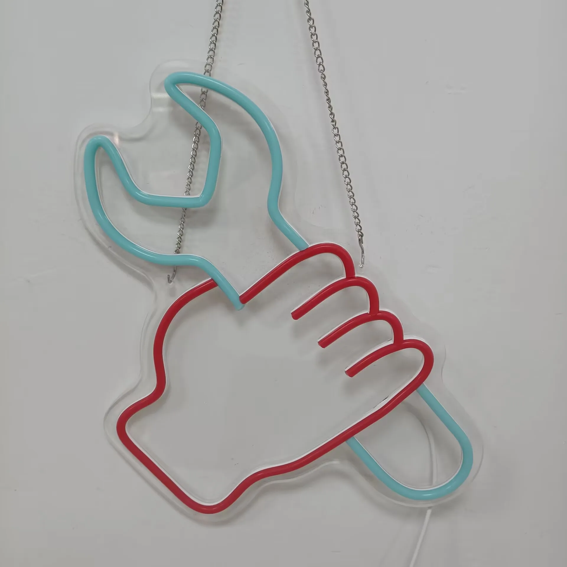 اليد وجع النيون تسجيل USB عكس الضوء LED ضوء النيون تسجيل جدار الفن الديكور ل غرفة نوم غرفة معيشة بار هدايا الحفلات #3