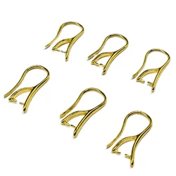 Gold Smooth Women Fashion Earrings Hooks Wire Clip Crystal DIY Jewelry Making Findings Accessories