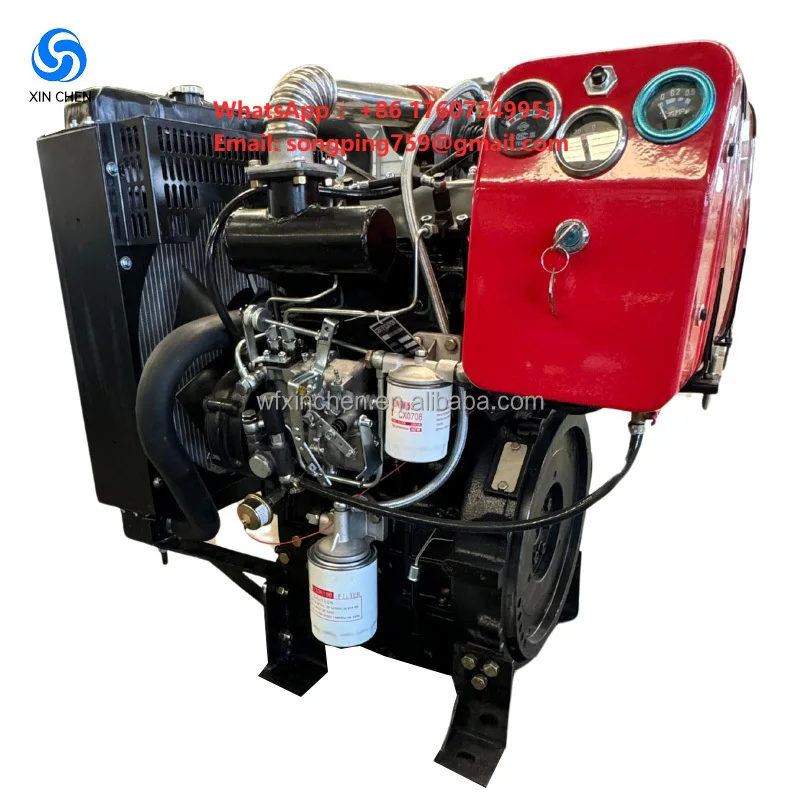 Popular XINCHEN POWER 30-40 HP Diesel Engine 2-Cylinder 4 Stroke Multi-cylinder Water-Cooled Motor Pump Easy Operate Electric