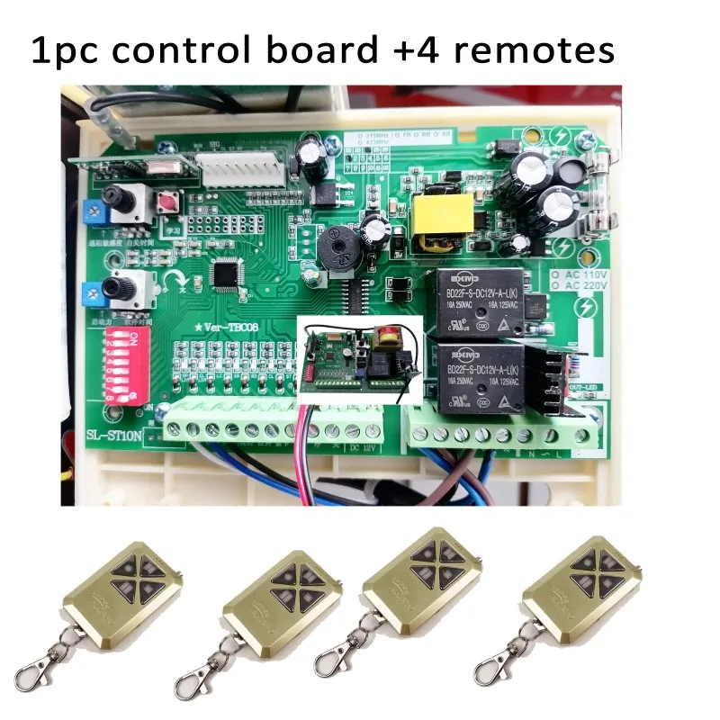 Replace ALCANO Control Board With Remotes For Sliding Gate Opener Swing Gate Operator Brand:ALCANO