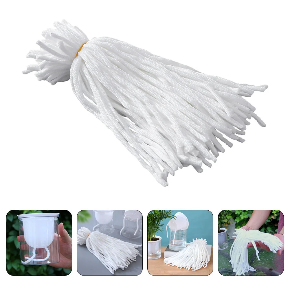 

200Pcs Self Watering Wick Rope Cotton Core Hydroponic Pot String Automatic Watering Device Indoor Outdoor Plant Care