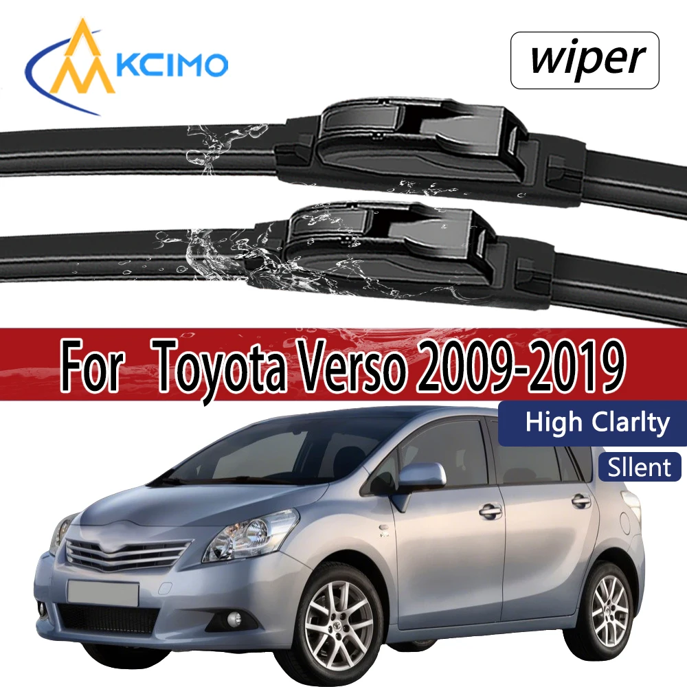 Für Toyota Verso 2009-2019 2010 2011 2012 2015 2018 Frontscheibenwischerblätter 2 Stück Windschutzscheiben-Fenster-Zubehör