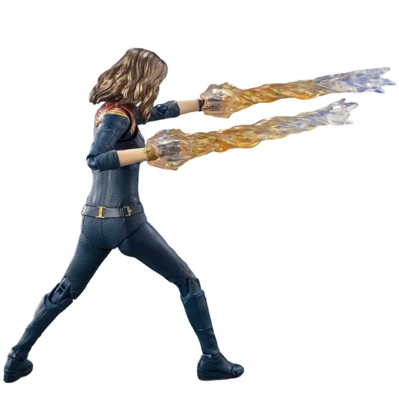 SHF Bandai-services.com Marvel 2 Carol Danvers, figurines d'action, jouet cancers, cadeau de collection, modèle d'anime, passe-temps, original, en stock