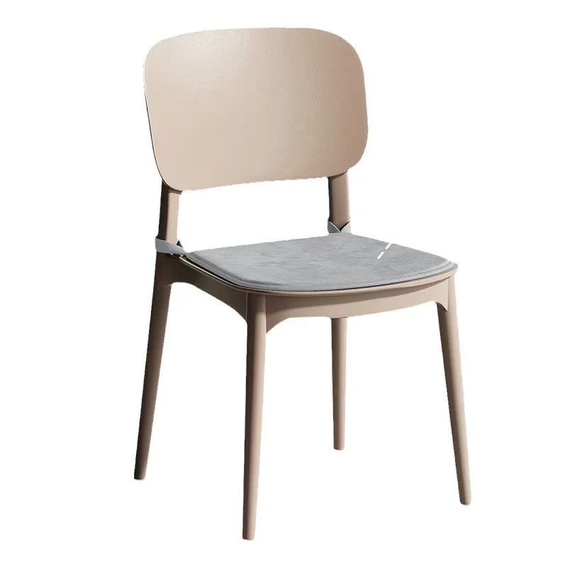Home Thickened Plastic Chair Can Be Stacked Long Sitting Comfortable Dining Table Chair Designer Creative Backrest Stool