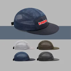 Japanese Quick-drying Tooling Customized Logo Print Baseball Cap Men Women Breathable Baseball Cap Mesh Sport Camping Hat