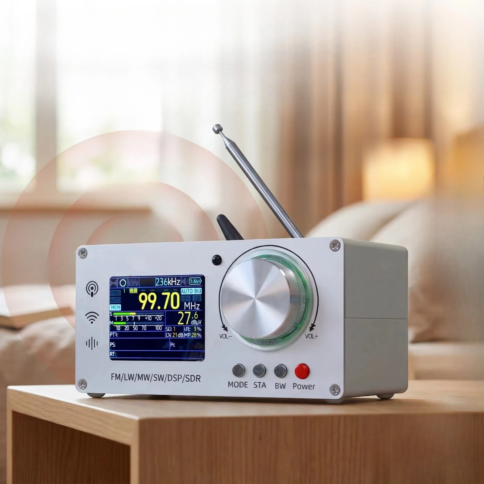 TEF6686 Full Band Radio Receiver, Digital High Sensitivity FM AM LW MW SW Shortwave Radio
