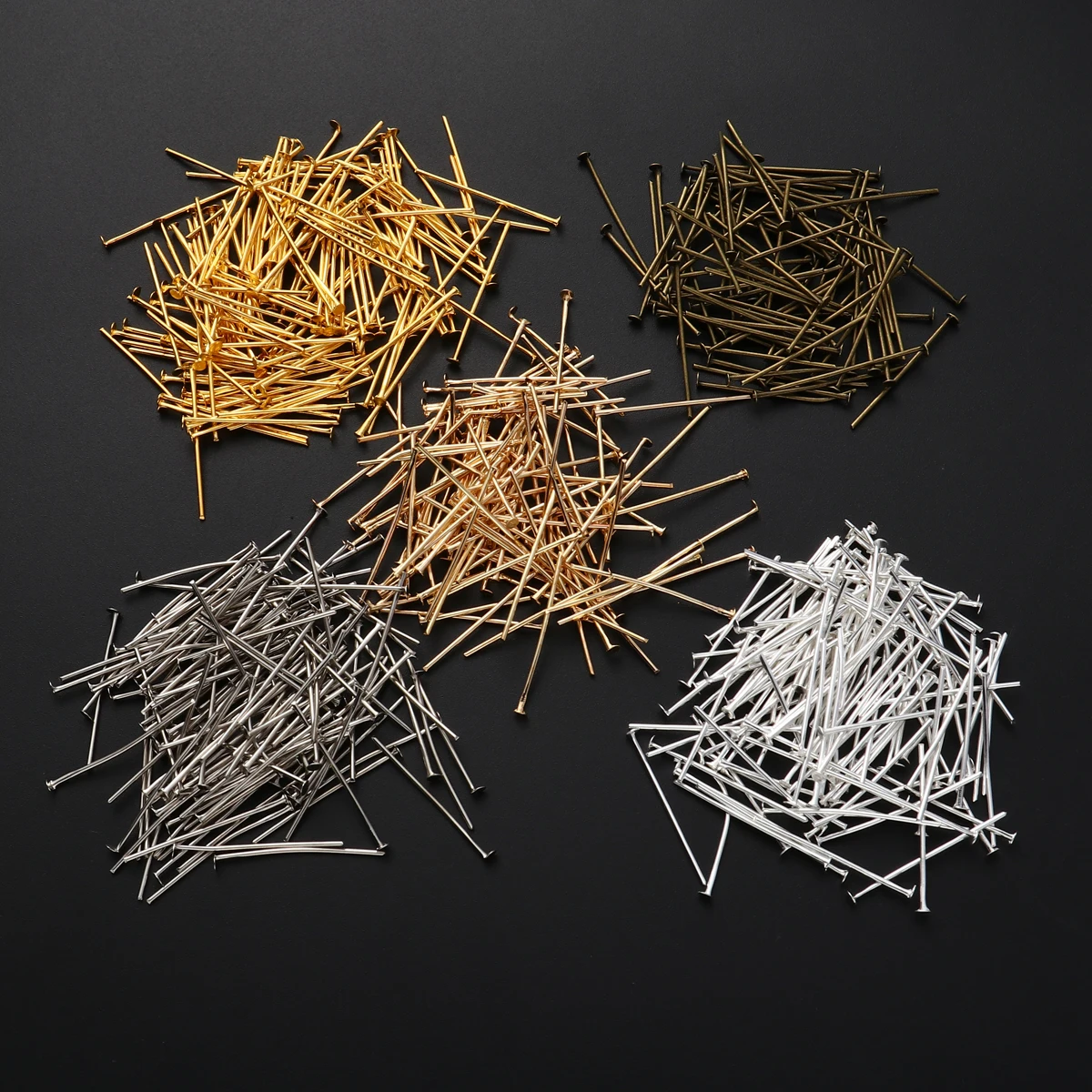 

5 Packs T-shaped Needle Accessories Flat Head Needles Pin Short Hair Pins Jewelry