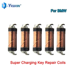 YIQIXIN-remoto Car Key Indutância Bobina Super Charging Key, Reparação Bobinas de substituição, Transponder, BMW X1, X3, X5, X6, X7, 5, 10 Pcs