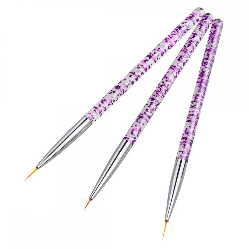 /Set Nail Art Liner Painting Pen Acrylic UV Gel Brushes Drawing Flower Line Grid French Design Manicure Tools