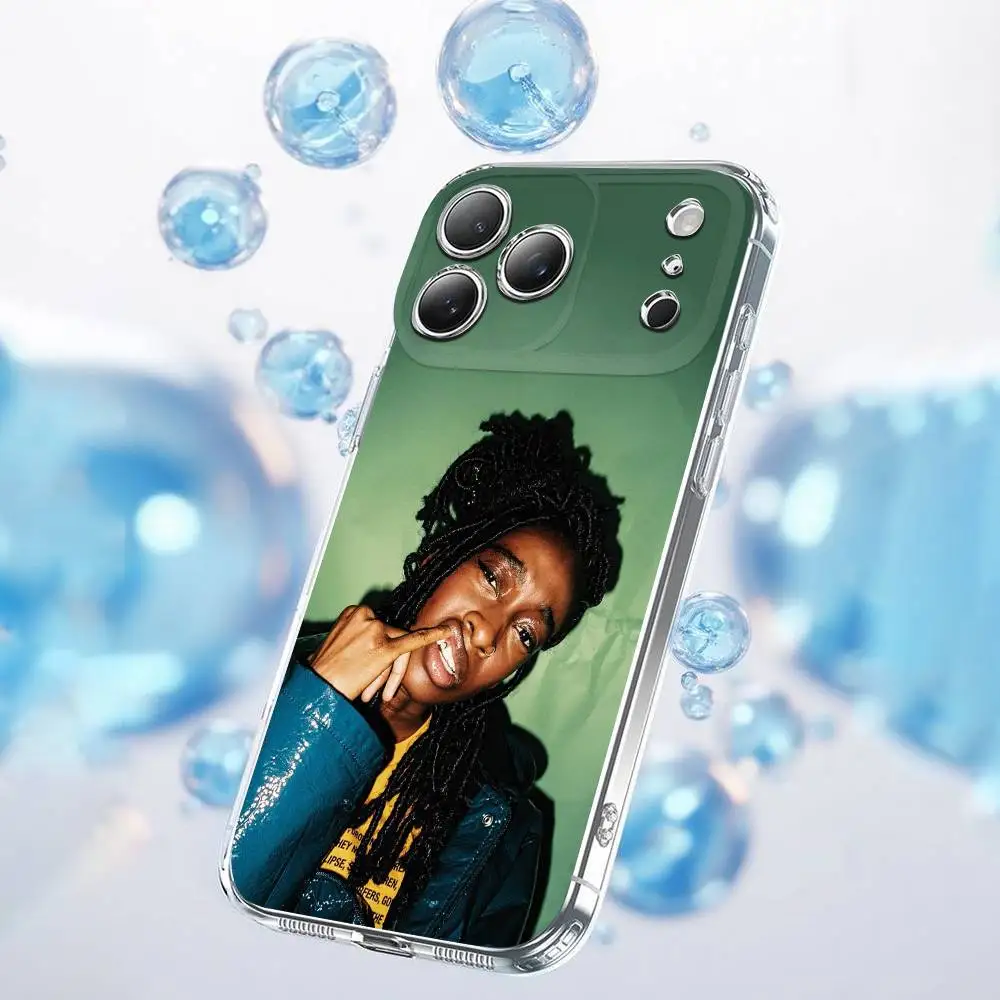 Funda de teléfono L-Little Simz Lotus para iPhone 17,16,15,14,13,12,11 Plus,Pro,Max,Plus,E,SE4,Air,Mini transparente