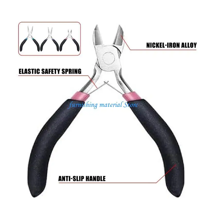 

Y5GD 3PCS Ювелирные изделия Pliers Super Jewelry Make Tool Grip Hander Craft