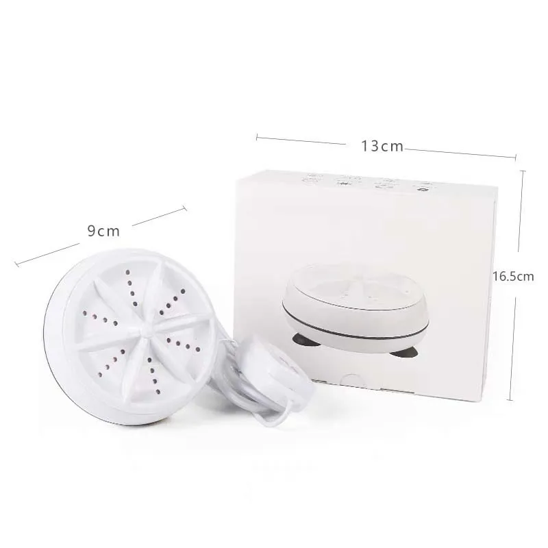 Ultrasonic Turbo Washing Machine Laundry Portable Travel Washer Air Bubble And Rotating Mini Washing Machine