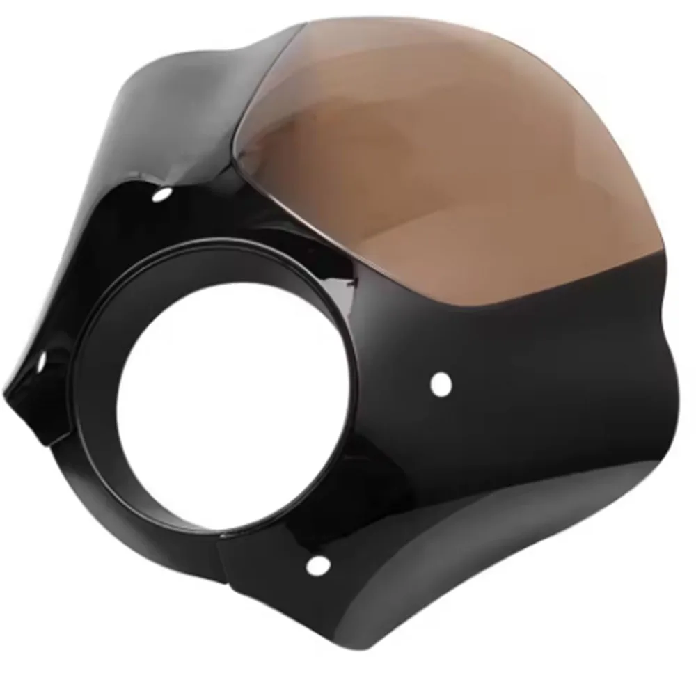 Harley SportsterXL883 XL1200 X48 72 용 49MM 트리거 잠금 마운트 키트가있는 오토바이 건틀릿 헤드 라이트 페어링