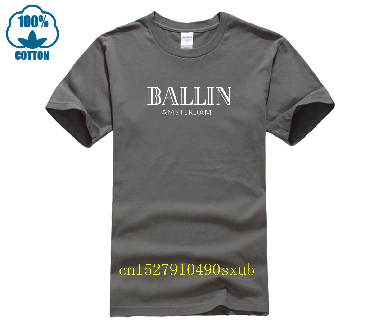 Nuovo Modo di Estate Abbigliamento O collo degli uomini Ballin Amsterdam Graphic Unisex T Shirt Uomo