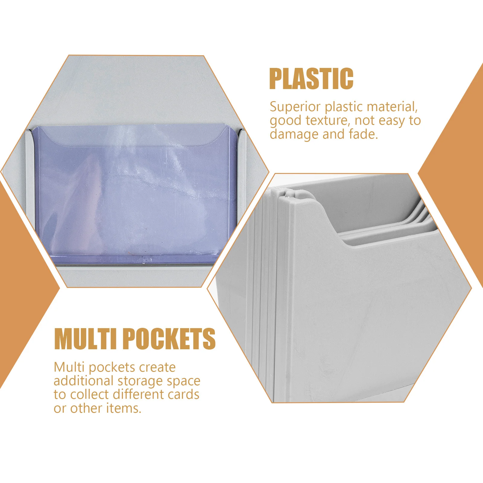 

Plastic Material Card Rack Multi Pockets Hanging Time Card Holder for Warehouse Factory Storage Employee Attendance Cards