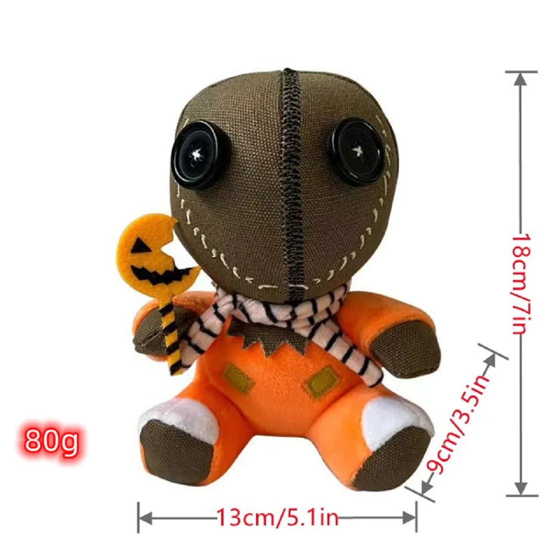 HOT Styles New Trick R Treat Sam Plush Doll of Halloween The Great Autumn Spirit Figure Plush Toys Kid Birthday Gift Room Decor - view 3