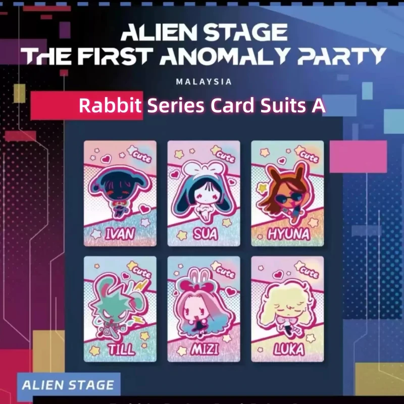 

Подлинные карты Alien Stage Character Rabbit Series, костюмы для карточек, периферийные устройства Luka/Ivan/Sua/Till/Mizi/Hyuna, лазерные карты, коллекционные игрушки, подарки