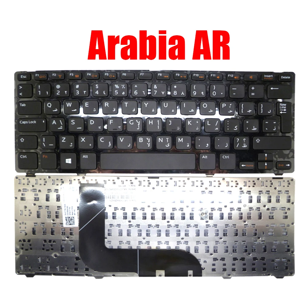 Nordic/Canada/Turkish/Arabia/India Laptop Keyboard For DELL For Inspiron 13Z 5323 14Z 5423 For Vostro 3360 0FPDVX 0TM9J Black