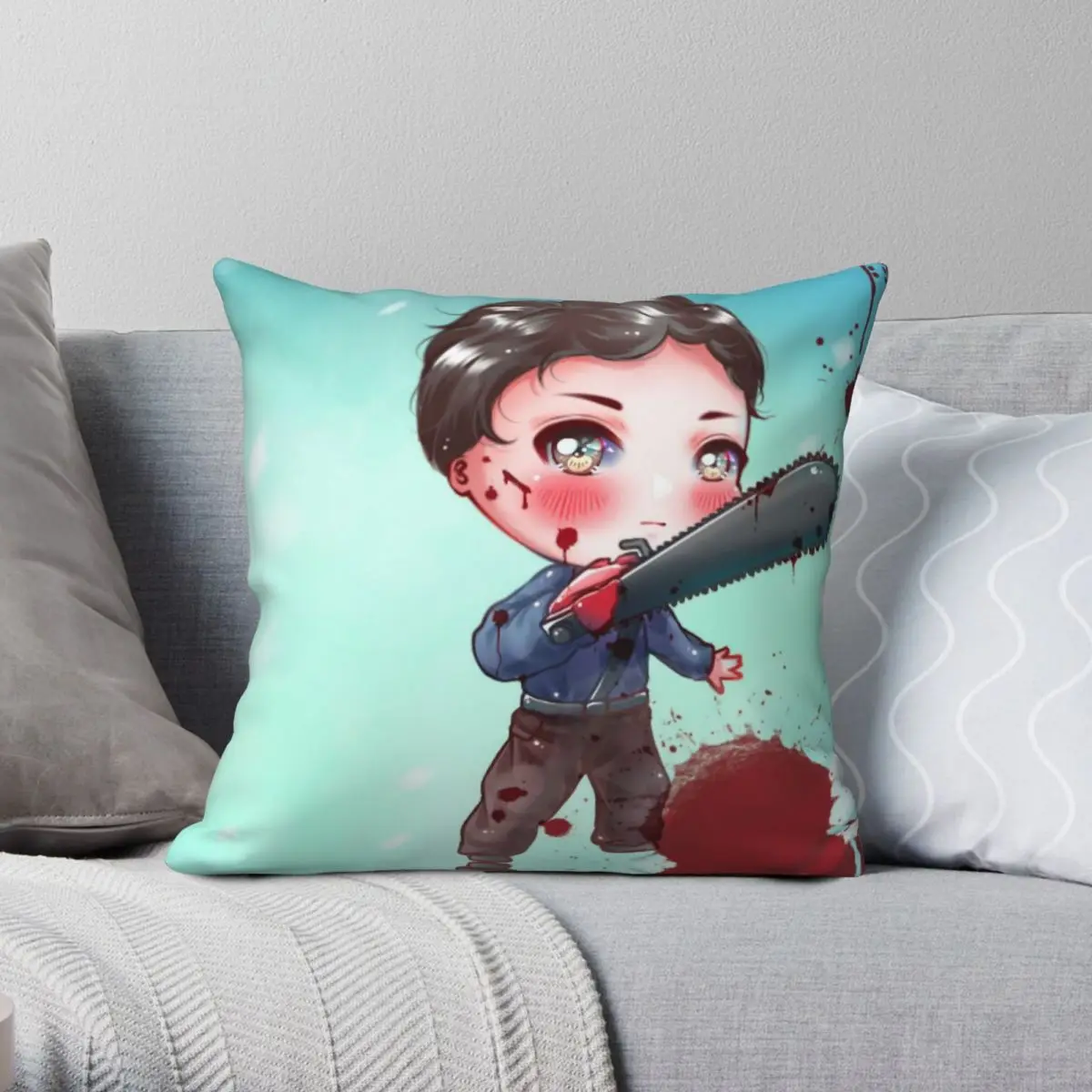 Ash Vs Evil Dead Jefe Square Pillowcase Polyester Linen Velvet Printed Zip Pillow Case Room Cushion Cover Wholesale 18