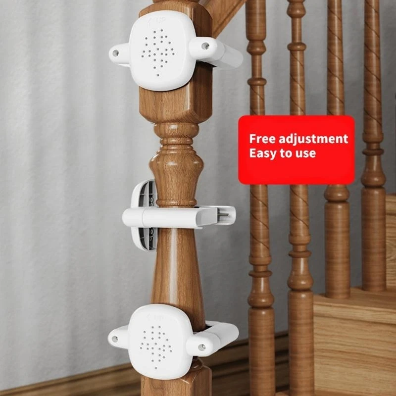 Adaptador barandilla retráctil para puerta escalera bebé J15U, 2 uds., accesorios montaje para instalación y en