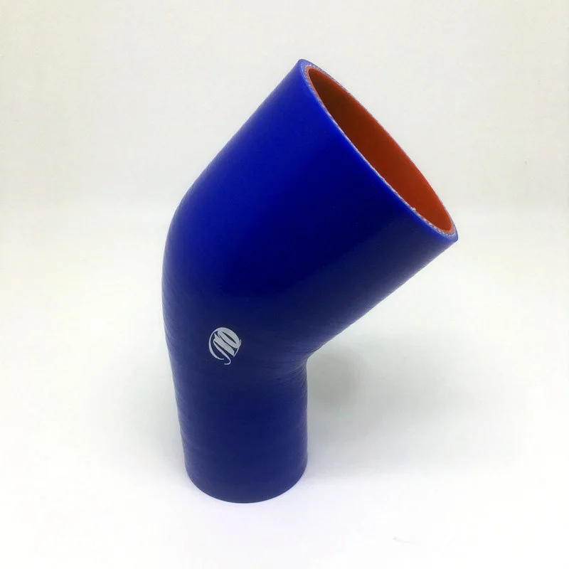45 Degree Silicone Tubing Hose Intercooler Turbo Intake Pipe Coupler Hose Reducer Universal Multiple Sizes Blue 45-102mm