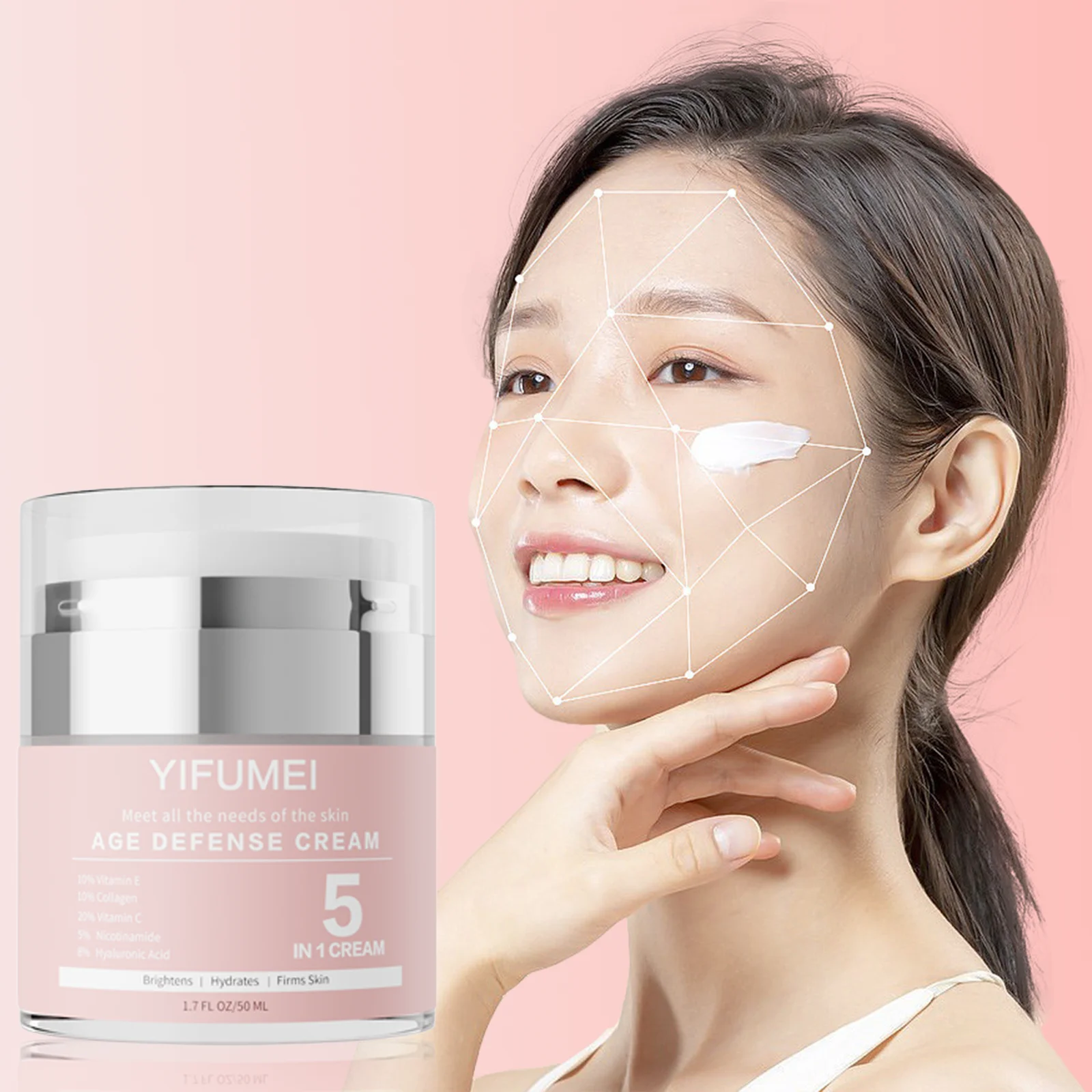 Крем для лица с никотинамидом, 1 шт., 2 шт., питательный, подтягивающий, сужает поры, разглаживает мелкие морщины, повышает эластичность кожи, корейский уход за кожей