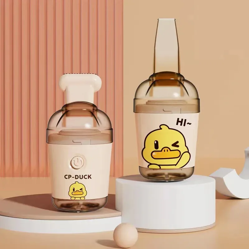 Desktop Vacuum Cleaner Powerful Rubber Slag Suction Yellow Duck Handheld Cleaner Mini Vacuum Cleaner for Children and Students